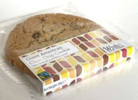 Wish4 Fairtrade Giant American Chocolate Chip Cookies 60g x14