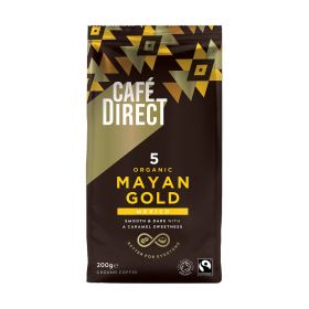 Cafedirect Fair Trade & Organic Mayan Gold Roast & Ground Coffee 200g x6