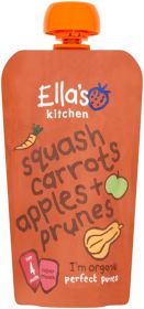 Ella's Kitchen (From 4 months) Squash Carrot Apple Prune 7x120g