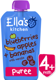 Ella's Kitchen (From 4 months) Blueberry Apple Banana Vanilla 7x120g