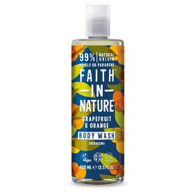 Faith in Nature Grapefruit & Orange Body Wash 400ml x6