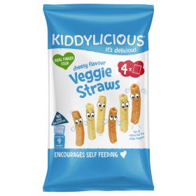 Kiddylicious Cheesy Straws Multipack 48g (4's) x4