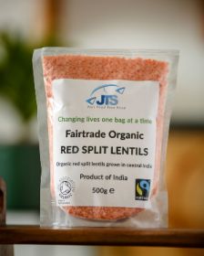 Nature Bio Fairtrade & Organic Red Split Lentils 44x500g