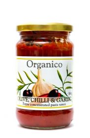 Organico Pasta Sauce Org olive, chilli & garlic sauce Org olive, chilli & garlic sauce 360g x6