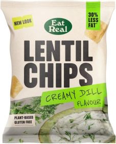 Eat Real Lentil Chips Creamy Dill 18 x 40g