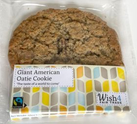 Wish4 Fairtrade Giant American Oatie Cookies 60g x14