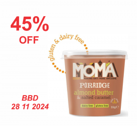 Moma Almond Butter & Salted Caramel Porridge Pot 55g x12