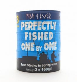 Fish 4 Ever tuna steaks in spring water (triple pack) 160g x6