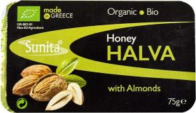 Sunita Organic Honey Halva with Almonds 75g x12