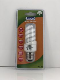 ** Selectric Light Bulb Mini Spiral 9W - ES (45w) Energy Saver x1