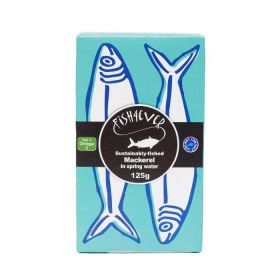 Fish 4 Ever Mackerel in Spring Water 125g x10