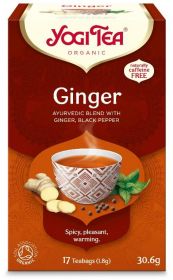 Yogi Tea Ginger Organic 17 bags x6