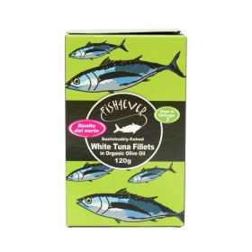 Fish 4 Ever White Tuna Fish in Organic Olive Oil 120g x10