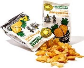 Tropical Organic & Fairtrade Dried Pineapple 100g x14