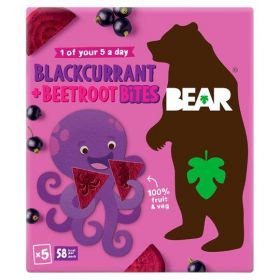 BEAR Bites Blackcurrant & Beetroot 18g (5's) x4