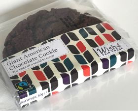 Wish4 Fairtrade Giant American Chocolate Cookies 14 x 60g 