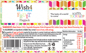 Wish4 Fairtrade Tuckshop Fruit Flapjack 60g x24