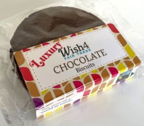 Wish4 Fairtrade Twin Pack Chocolate Biscuits 70g x1