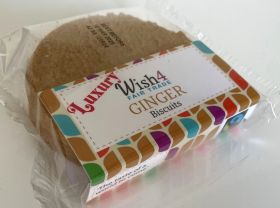 Wish4 Fairtrade Twin Pack Ginger Biscuits 70g x1